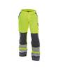 Warnschutzhose mit Kniepolstertaschen, NEONGELB/ZEMENTGRAU , Kurzgröße, Gr. 56