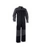 Zweifarbiger Overall mit Kniepolstertaschen, SCHWARZ/ZEMENTGRAU, Gr. XL