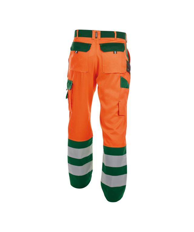 Warnschutzhose, NEONORANGE/FLASCHENGRÜN, Gr. 54-1