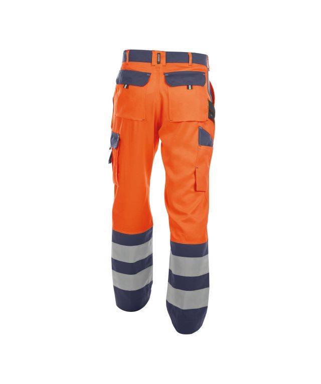 Warnschutzhose, NEONORANGE/DUNKELBLAU, Gr. 66-1