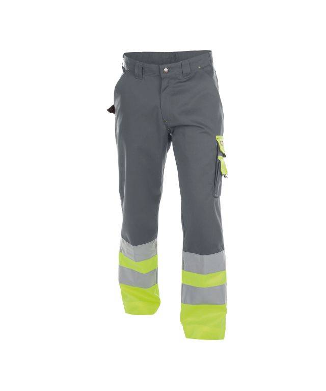 Warnschutzhose, ZEMENTGRAU/NEONGELB, Gr. 46