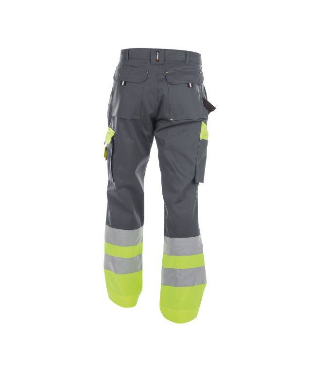 Warnschutzhose, ZEMENTGRAU/NEONGELB, Gr. 46-1
