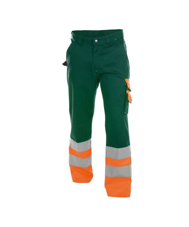 Warnschutzhose, FLASCHENGRÜN/NEONORANGE, Gr. 52-0