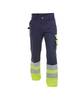 Warnschutzhose, DUNKELBLAU/NEONGELB , Kurzgröße, Gr. 56