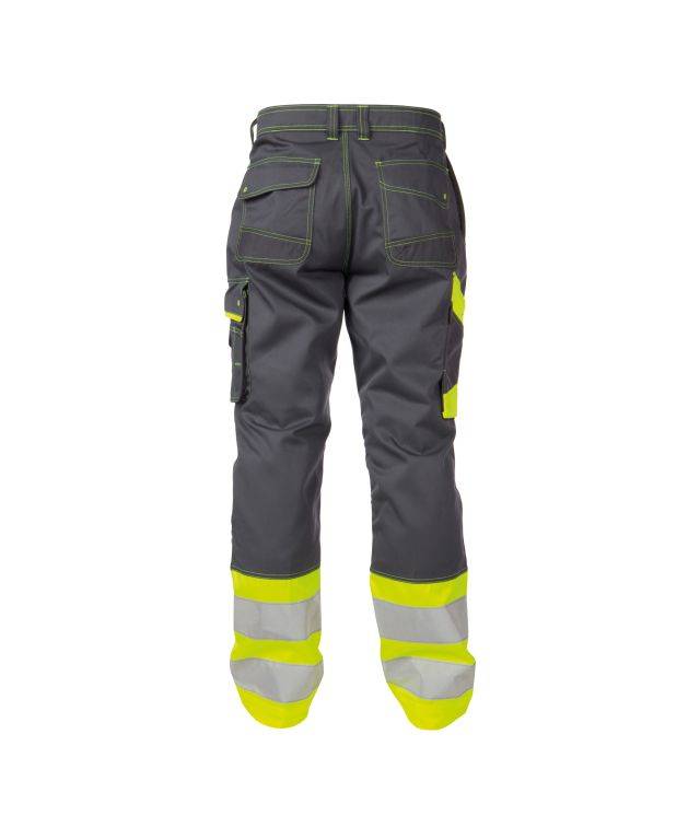 Warnschutzhose, ZEMENTGRAU/NEONGELB, Gr. 46-1