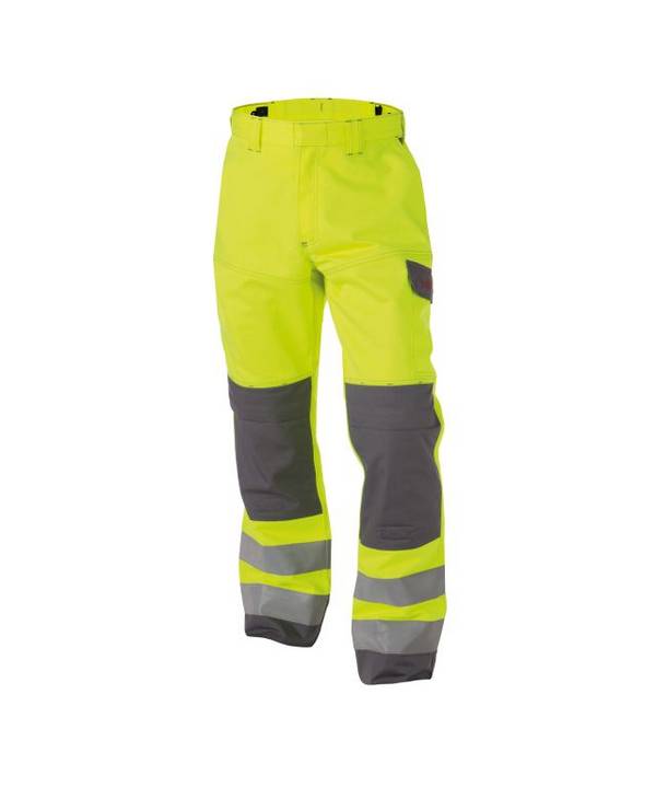 Multinorm Warnschutzhose mit Kniepolstertaschen, NEONGELB/GRAFITGRAU, Gr. 42