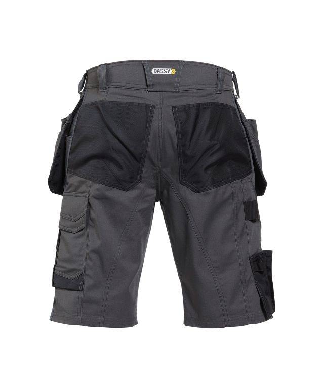 Arbeitsshorts mit Holstertaschen, ANTHRAZITGRAU/SCHWARZ, Gr. 66-1