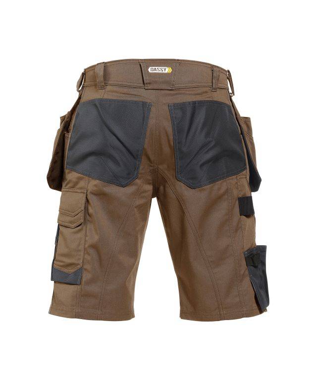 Arbeitsshorts mit Holstertaschen, LEHMBRAUN/ANTHRAZITGRAU, Gr. 56-1