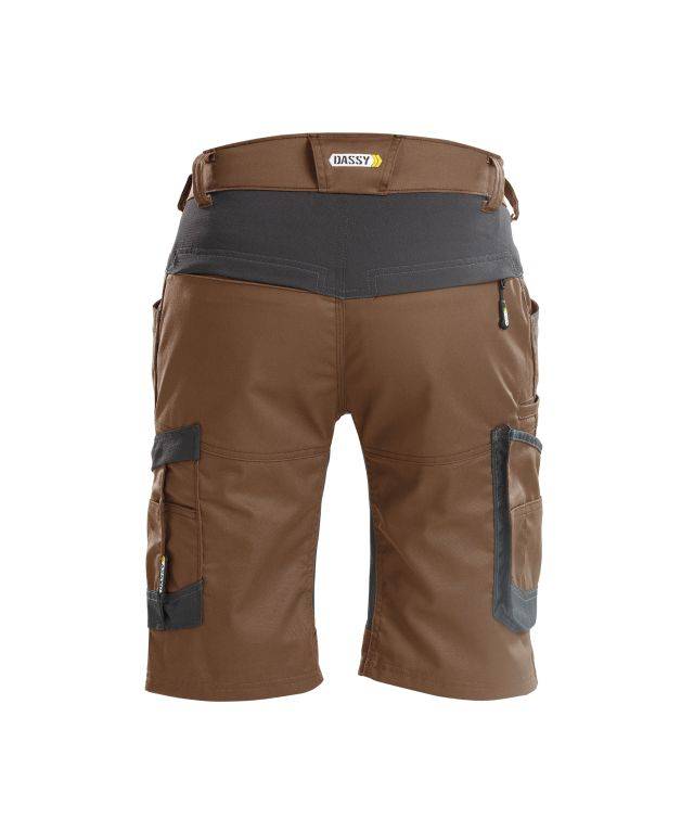 Arbeitsshorts mit Stretch, LEHMBRAUN/ANTHRAZITGRAU, Gr. 64-1