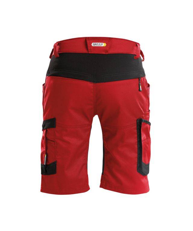 Arbeitsshorts mit Stretch, ROT/SCHWARZ, Gr. 56-1