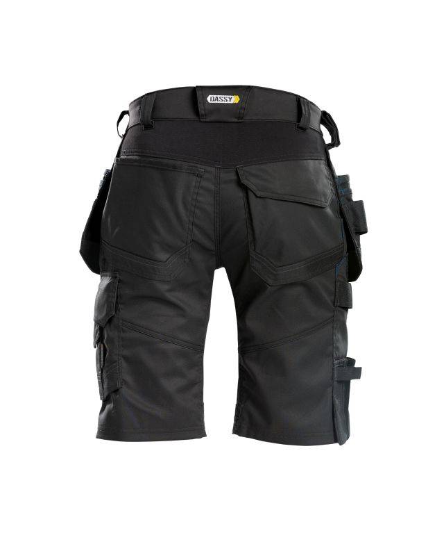 DASSY® Trix Stretch-Arbeitsshorts mit Holstertaschen Schwarz Gr. 53-1