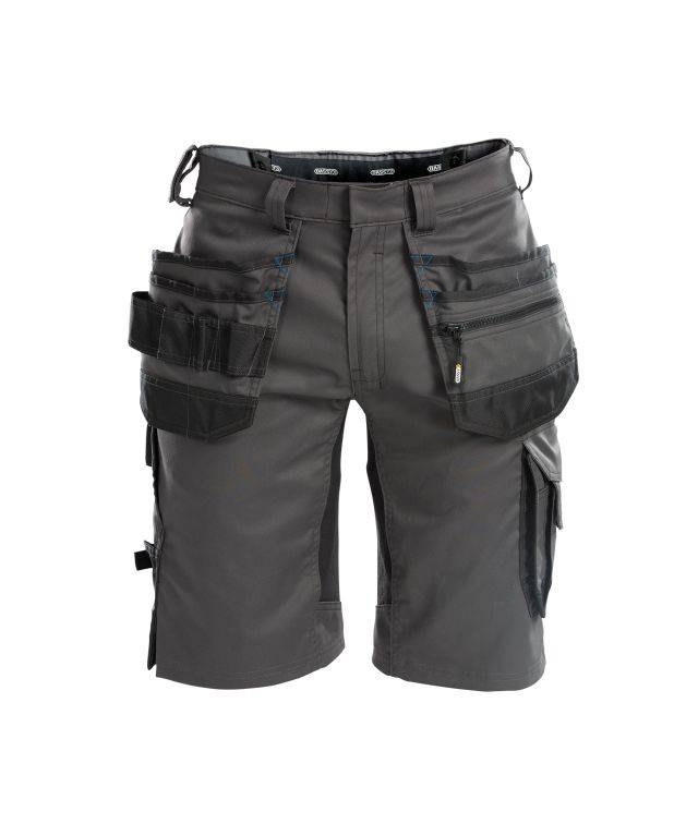 Arbeitsshorts mit Stretch und Holstertaschen, ANTHRAZITGRAU/SCHWARZ, Gr. 63