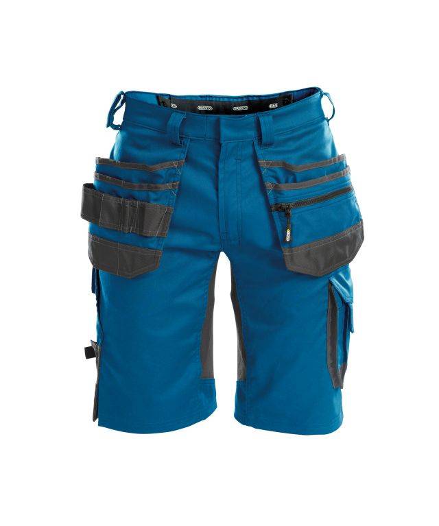 Arbeitsshorts mit Stretch und Holstertaschen, AZURBLAU/ANTHRAZITGRAU, Gr. 53