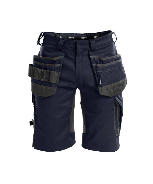 Arbeitsshorts mit Stretch und Holstertaschen, NACHTBLAU/ANTHRAZITGRAU, Gr. 48