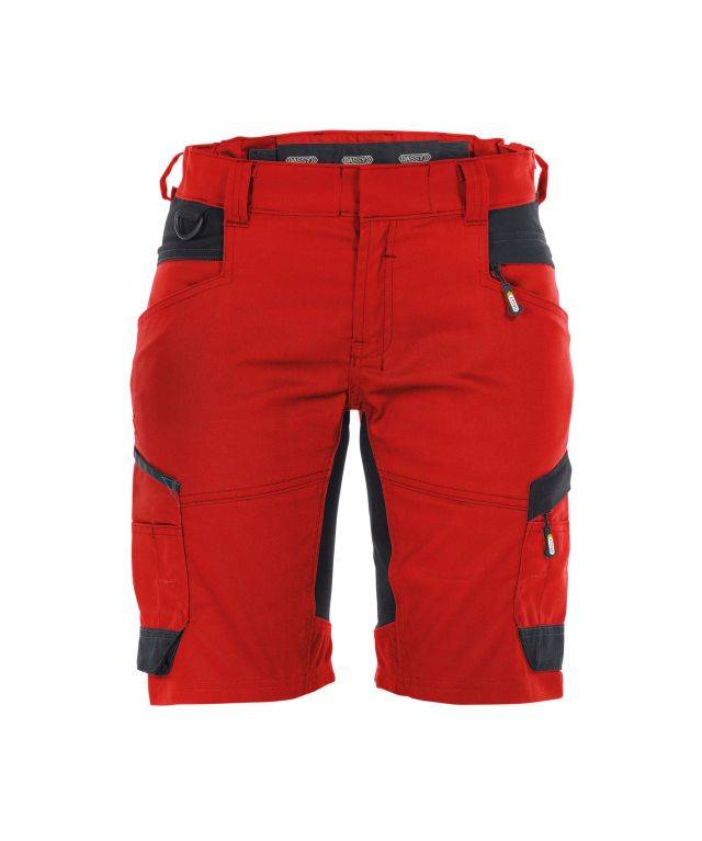 Arbeitsshorts mit Stretch für Damen, ROT/SCHWARZ, Gr. 42