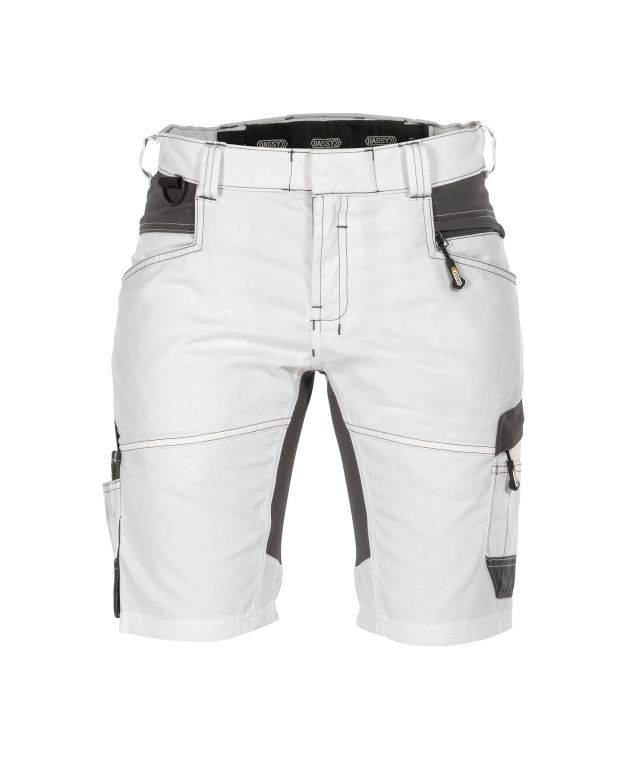 Malershorts mit Stretch für Damen, WEIß/ANTHRAZITGRAU, Gr. 50