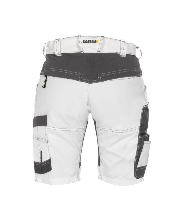 Malershorts mit Stretch für Damen, WEIß/ANTHRAZITGRAU, Gr. 42-1