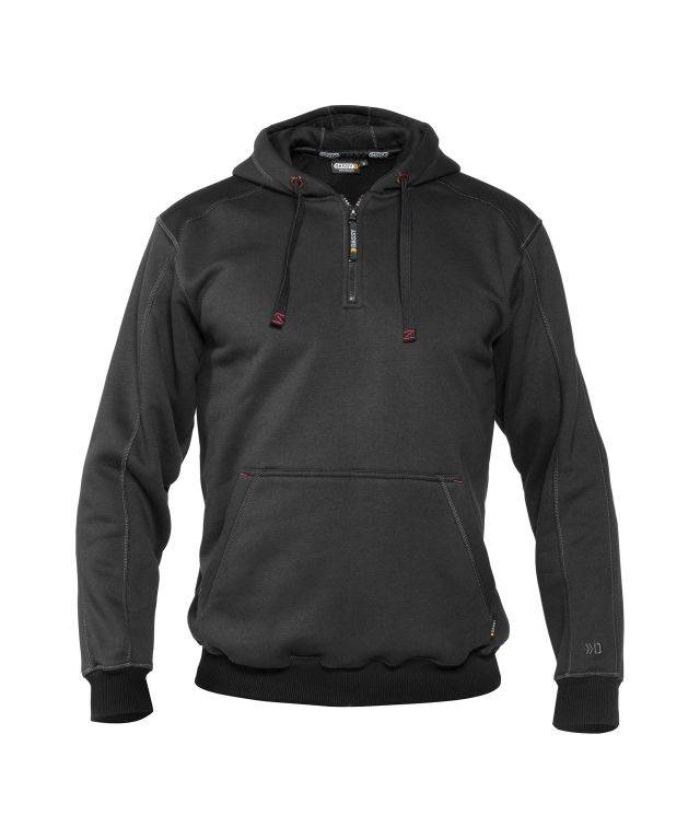 Kapuzensweatshirt, ANTHRAZITGRAU/SCHWARZ, Gr. 2XL