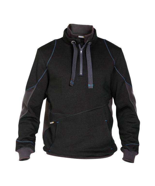 Sweatshirt, SCHWARZ/ANTHRAZITGRAU, Gr. XL-0