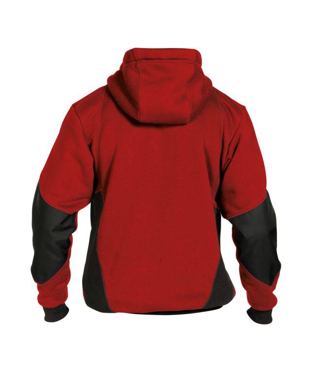 Sweatshirt-Jacke, ROT/SCHWARZ, Gr. M-1