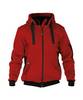Sweatshirt-Jacke, ROT/SCHWARZ, Gr. 3XL