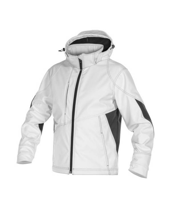 Softshell-Jacke, WEIß/ANTHRAZITGRAU, Gr. S