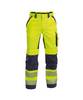 Sommer Warnschutzhose mit Kniepolstertaschen, NEONGELB/DUNKELBLAU , Kurzgröße, Gr. 53