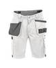 Zweifarbige Arbeitsshorts mit Holstertaschen, WEIß/ZEMENTGRAU, Gr. 53