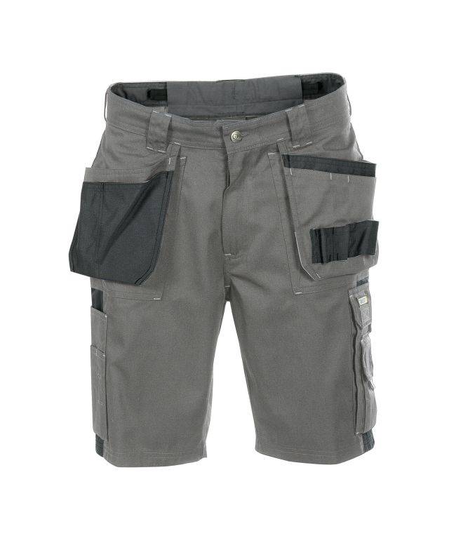 Zweifarbige Arbeitsshorts mit Holstertaschen, ZEMENTGRAU/SCHWARZ, Gr. 50