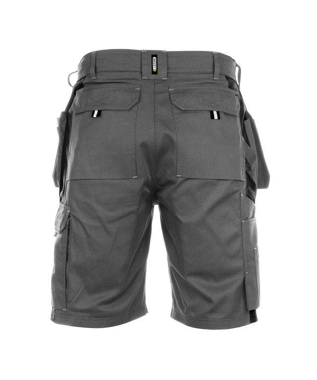 Zweifarbige Arbeitsshorts mit Holstertaschen, ZEMENTGRAU/SCHWARZ, Gr. 54-1