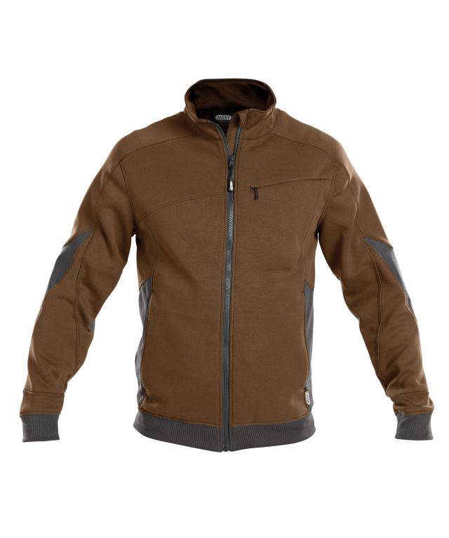 Sweatshirt, LEHMBRAUN/ANTHRAZITGRAU, Gr. L