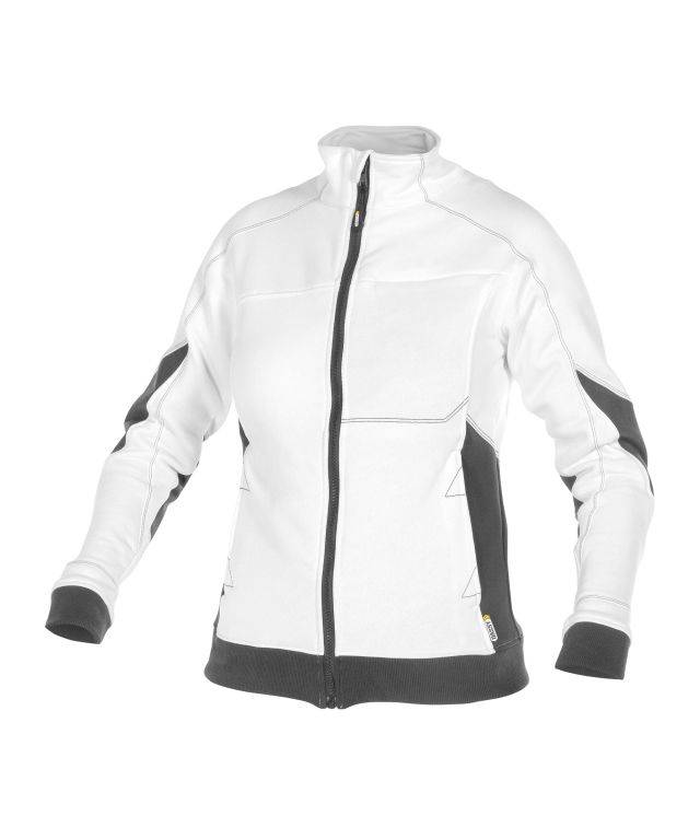Sweatshirt für Damen, WEIß/ANTHRAZITGRAU, Gr. L-0