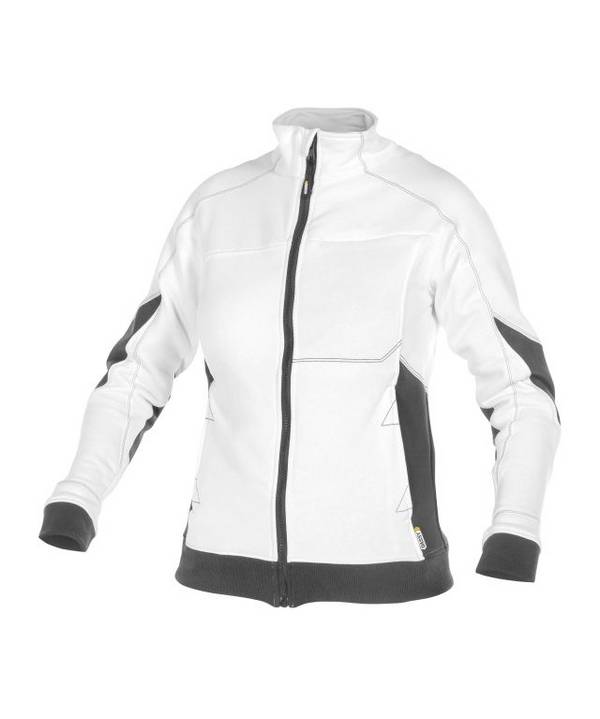 Sweatshirt für Damen, WEIß/ANTHRAZITGRAU, Gr. L