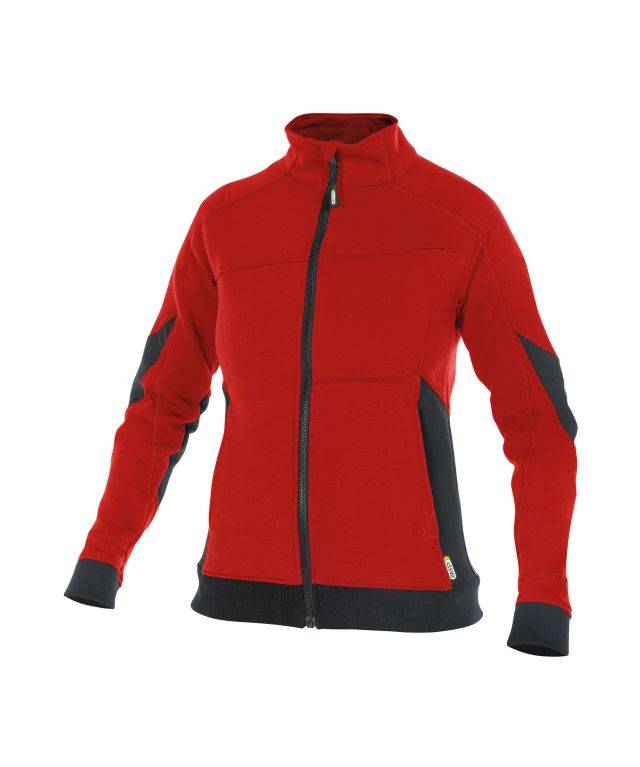Sweatshirt für Damen, ROT/SCHWARZ, Gr. XS-0