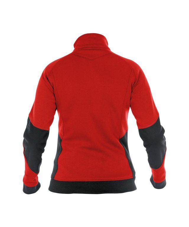 Sweatshirt für Damen, ROT/SCHWARZ, Gr. XS-1