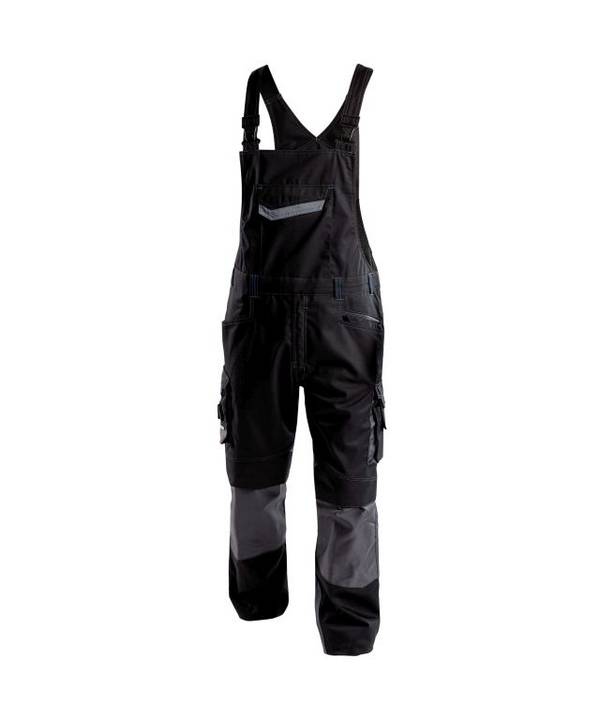 Arbeitslatzhose mit Kniepolstertaschen, SCHWARZ/ANTHRAZITGRAU , Langgröße, Gr. 56