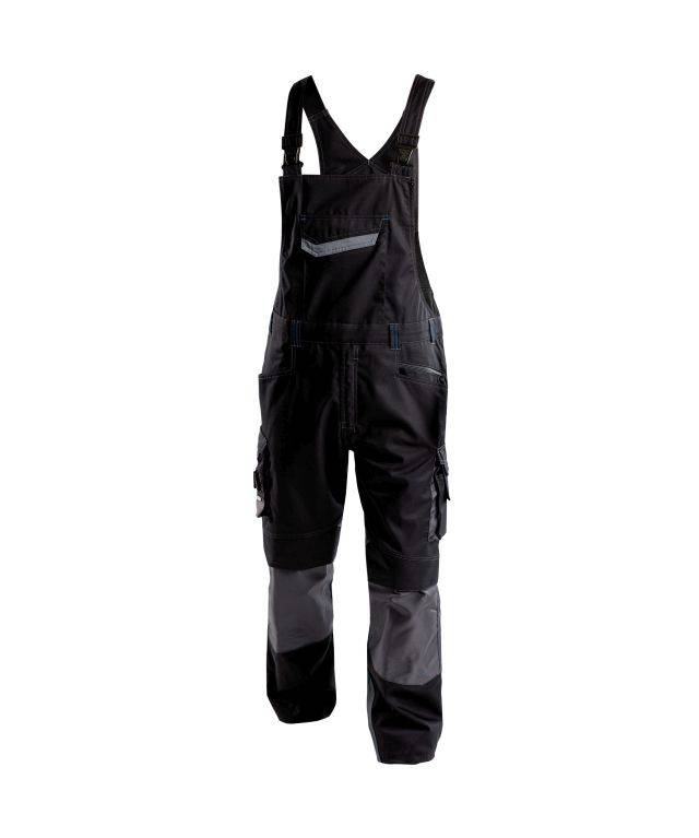 Arbeitslatzhose mit Kniepolstertaschen, SCHWARZ/ANTHRAZITGRAU , Langgröße, Gr. 56-0