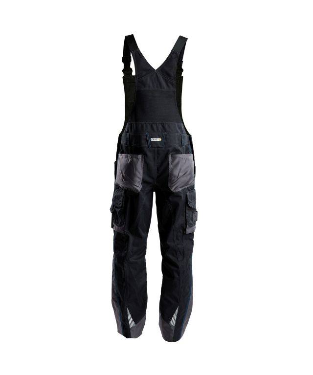 Arbeitslatzhose mit Kniepolstertaschen, SCHWARZ/ANTHRAZITGRAU , Langgröße, Gr. 56-1