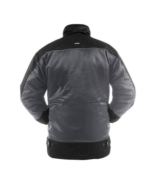 Zweifarbige Beaver Winterjacke, ZEMENTGRAU/SCHWARZ, Gr. M-1
