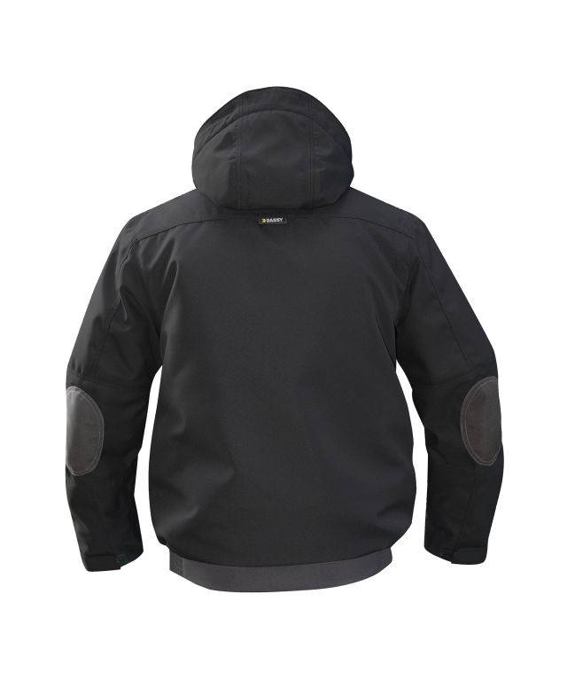 Canvas Winterjacke, SCHWARZ/ANTHRAZITGRAU, Gr. L-1