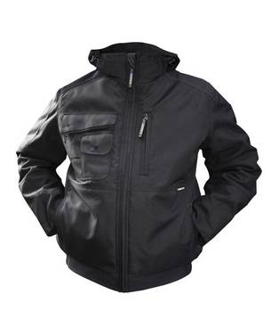 Canvas Winterjacke, SCHWARZ, Gr. 3XL