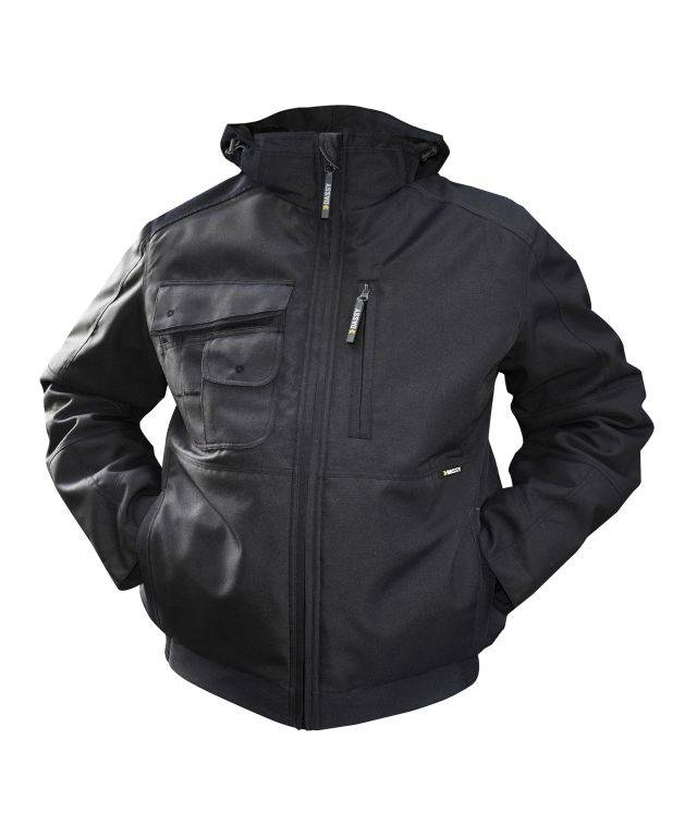 Canvas Winterjacke, SCHWARZ, Gr. 3XL-0