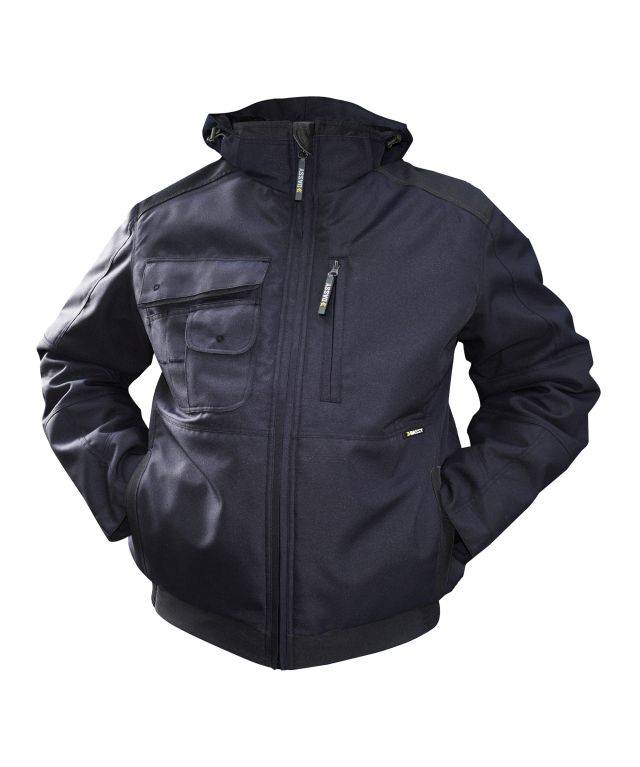 DASSY® Austin Canvas Winterjacke Nachtblau/Schwarz Gr. 3XL-0
