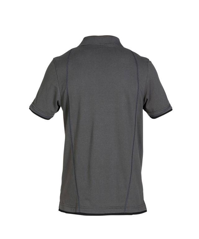 Poloshirt, ANTHRAZITGRAU/SCHWARZ, Gr. XS-1