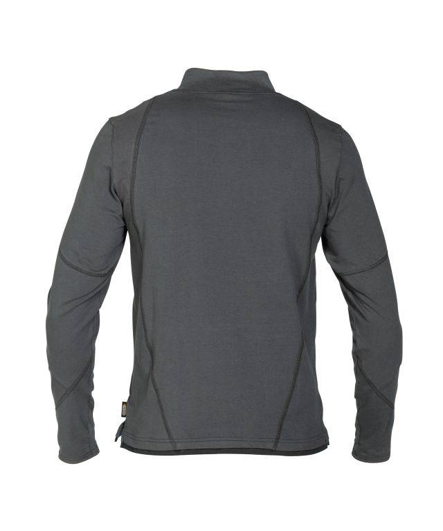 T-shirt mit langen Ärmeln, ANTHRAZITGRAU/SCHWARZ, Gr. M-1