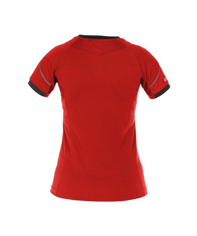 T-shirt für Damen, ROT/SCHWARZ, Gr. M-1