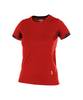 T-shirt für Damen, ROT/SCHWARZ, Gr. XL
