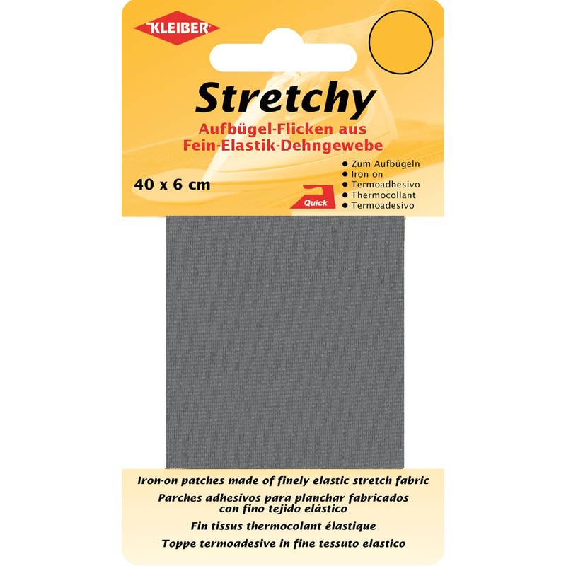 KLEIBER Stretchy-Bügel-Flicken, 400 x 60 mm, grau-0