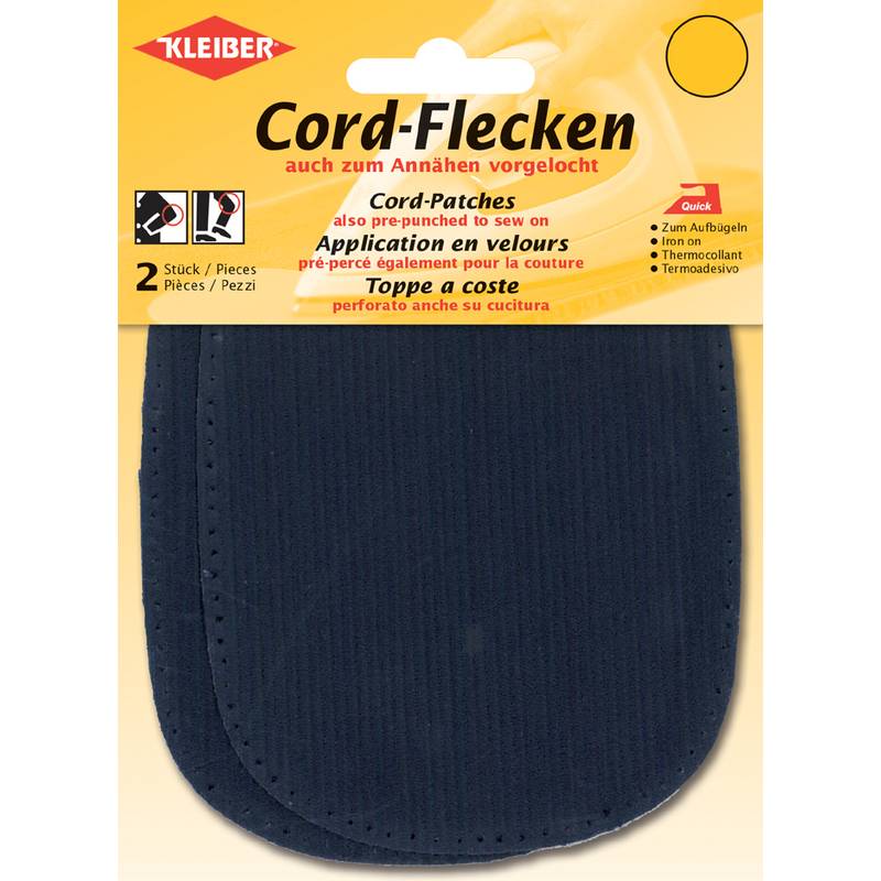 KLEIBER Cord-Flecken, 135 x 100 mm, blau-0