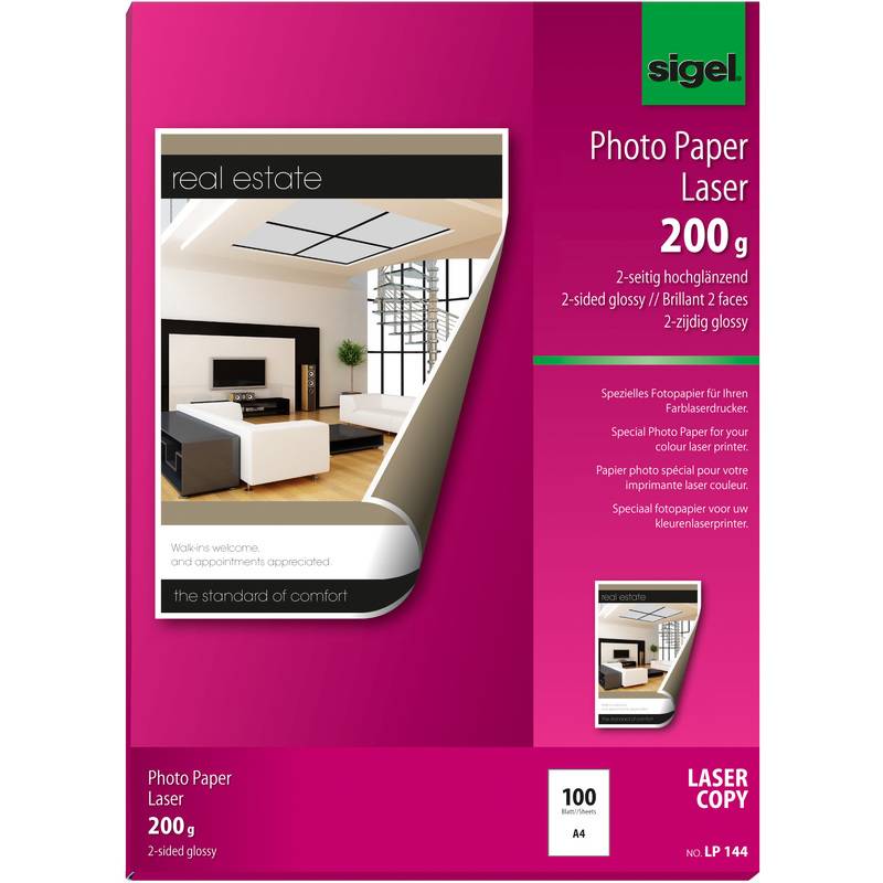 sigel Foto-Papier, DIN A4, 200 g/qm, 2-seitig glossy-0